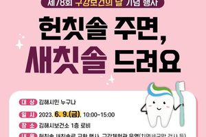 김해시, 제78회 구강보건의 날 행사 개최