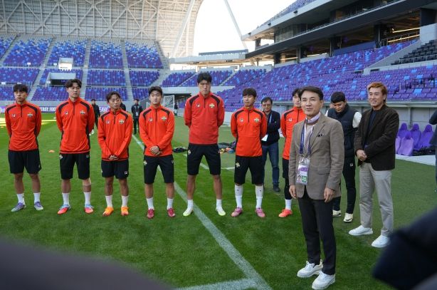 히로시마 스타디움 방문 및 선수단 격려
