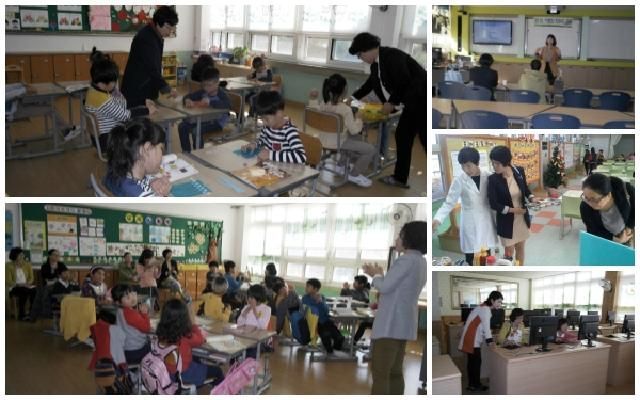 진주 예하초등학교 공개수업, 공개급식실시