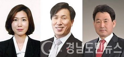 제184차 진주시의회 임시회 예산특별위원회 야권 의원, 순서대로 더불어민주당 허정림, 무소속 류재수, 무소속 서정인 의원