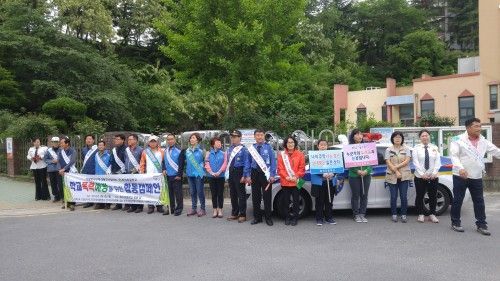 진주시 이현동 6개기관단체, '학교폭력예방' 캠페인 실시