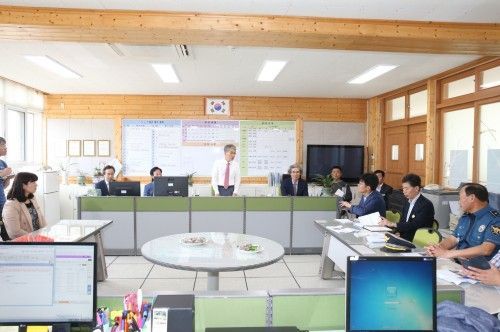 박종훈교육감 도서지역 사량조,사량중 방문