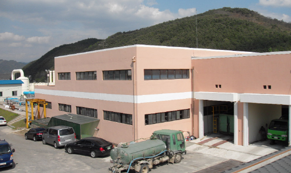 함양군 가축분뇨 공공처리시설 전경