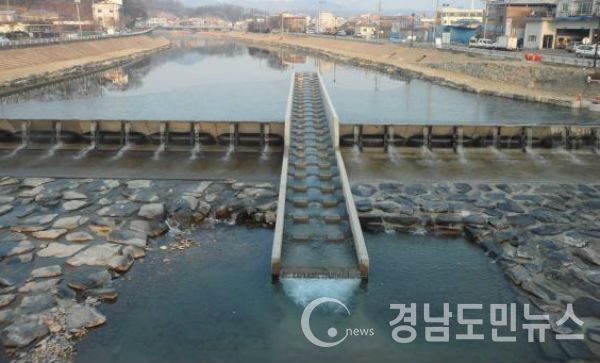 하천정비사업 전경사진(함양 위천 생태하천조성사업)