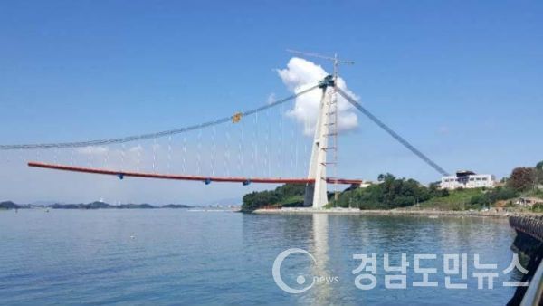 제2 남해대교 공사현장