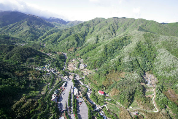 국립공원 1호 지리산 중산리의 모습
