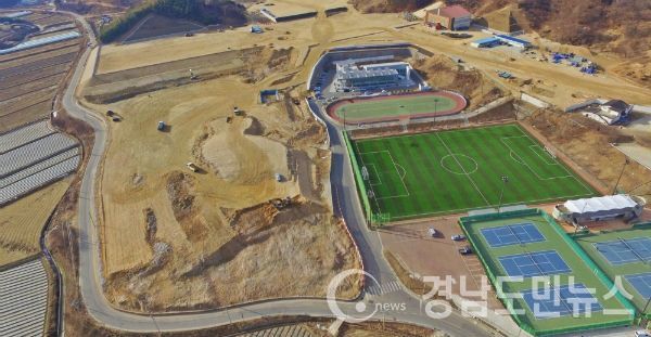 스포츠파크 조성현장 전경(사진/함양군)