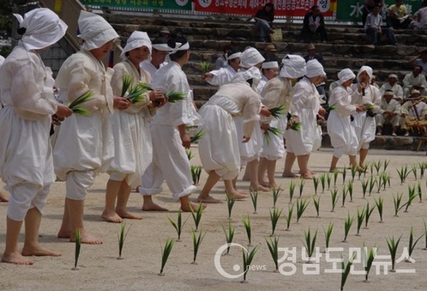 수영농청놀이 재현 장면.(사진/부산시)