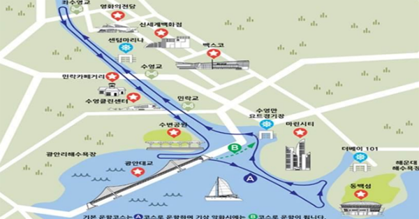 부산시와 해운대구는 올해 문화체육관광부 주관 '관광특구 활성화 지원 사업'에 해운대관광특구의 리버크루즈사업이 최종 선정돼 국비포함 총 12억 원의 사업비를 확보했다고 19일 밝혔다. (사진/부산시)