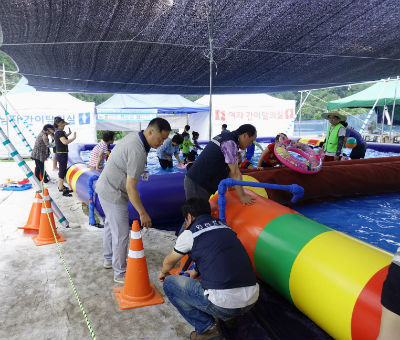 진주시는 관내 4개 어린이 물놀이터에 대한 안전점검을 실시했다