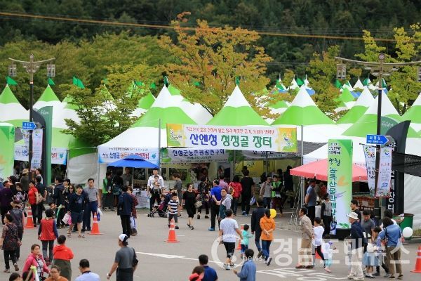 산청군이 제18회 산청한방약초축제의 산엔청 청정골장터 입점자를 모집한다(사진은 한방약초축제의 관람객 모습)