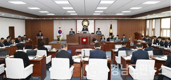 합천군의회, 제232회 임시회 개회(사진/합군의회)