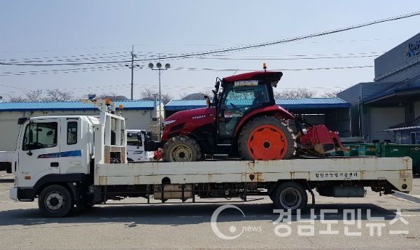 합천군, 농기계대여은행 임대농기계 배송서비스 확대(사진/합천군)