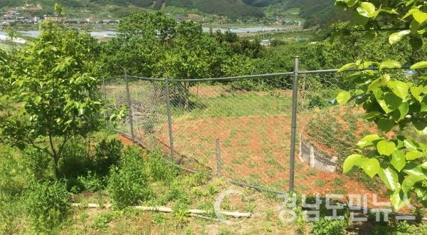 철선울타리(사진/산청군)