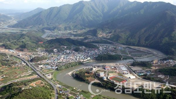 마을상수도 맑은물 공급 49억원 투입 산청군 산청읍 전경(사진/산청군)