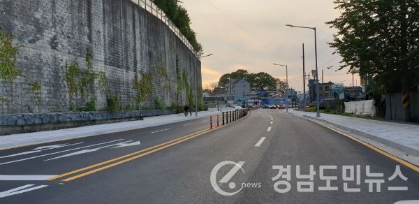 진주시 망경동 지하차도 평면화 공사 완료 (공사 후)(사진/진주시)
