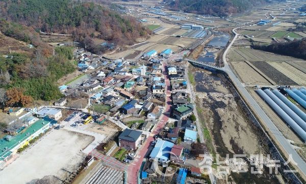 산청군 오부면 항공촬영 전경