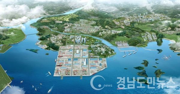 경남 하동군 갈사만 산업단지 조감도(사진/하동군)