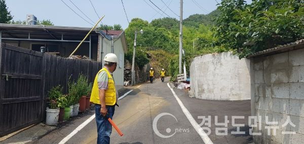 산청군 산사태 재난대비 실제 대피 훈련(사진/산청군)