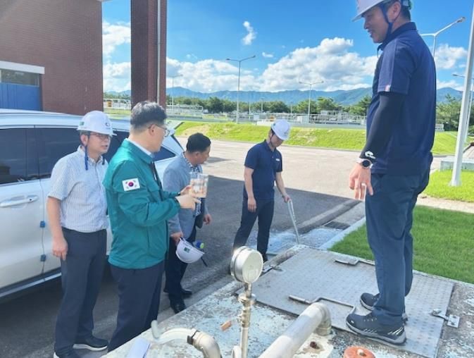 함양군 조여문 부군수 상수도·환경기초(하수)시설 현장 점검
