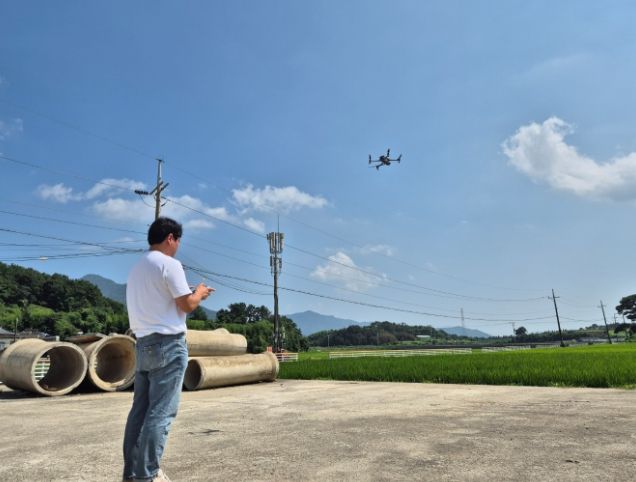 고성군, 드론 활용 폭염 예찰 활동 ‘총력’