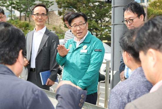 울산시의회 김수종 부의장, 대송고등학교 통학로 환경개선을 위한 현장점검