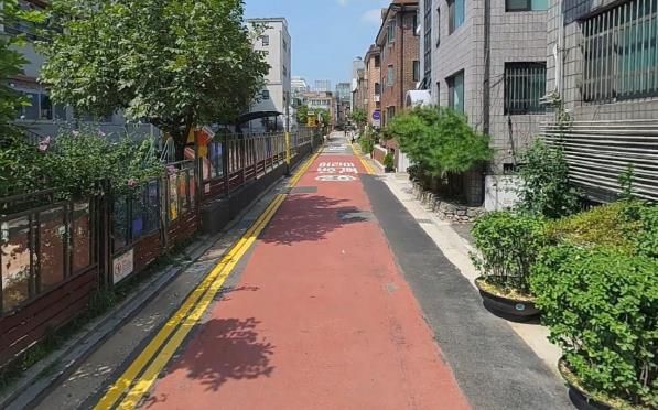 도곡초 보도 신설 예정 구간