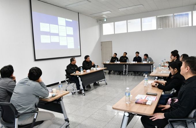 사천시시설관리공단 관리자와 신입사원과의 소통 간담회