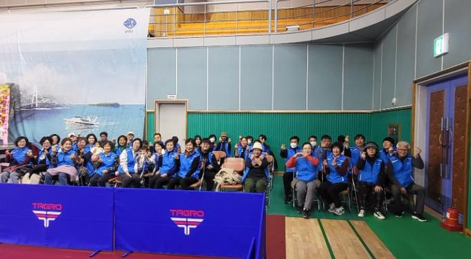 남해군 전국장애인탁구 종합선수권대회 자원봉사자 적극 참여