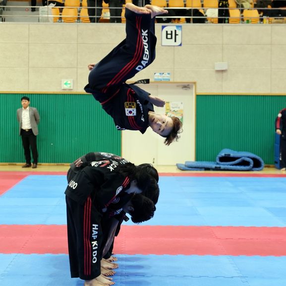 칠곡군, 전통 무예의 정수 선보이는 합기도인…“더 높이! 더 멀리! 더 강하게!”