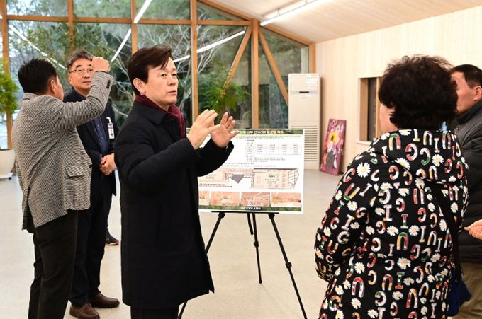 진주시장, 진양호 우드랜드 부속동 건립 현장점검