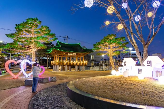 한마음공원 조명 경관