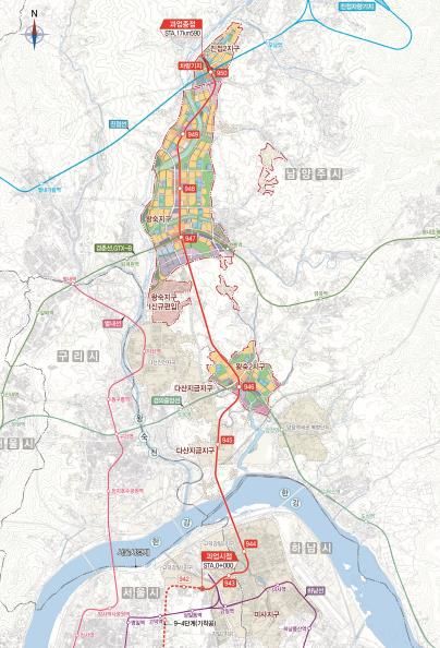 강동하남남양주선 노선도