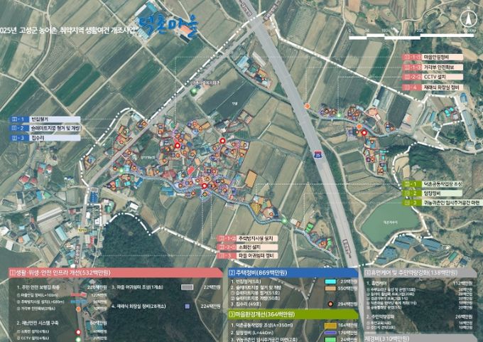 고성군 신천마을, 덕촌마을 2025년 취약지역 생활여건 개조사업 공모 선정