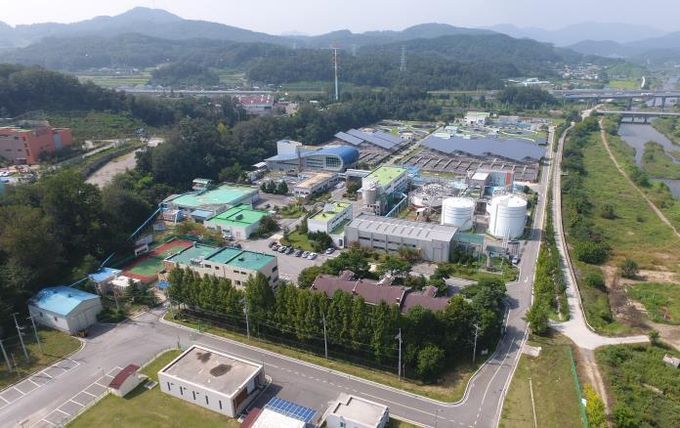 원주공공하수처리장 전경