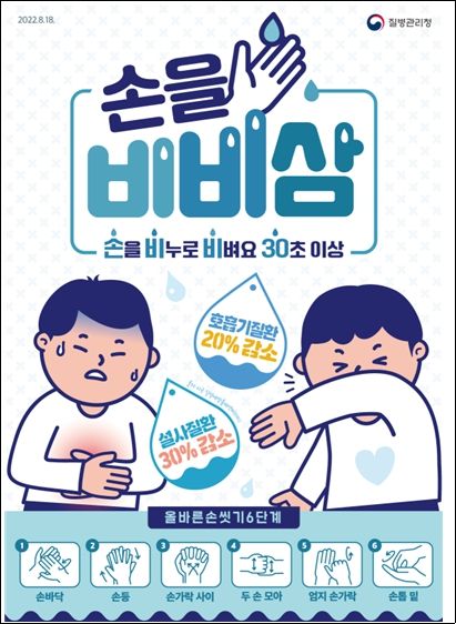 올바른 손씻기 포스터