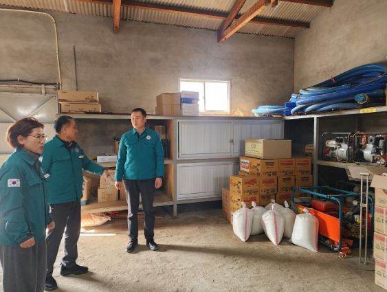 장재혁 부군수, 제설 자원·한파쉼터 운영상황 점검