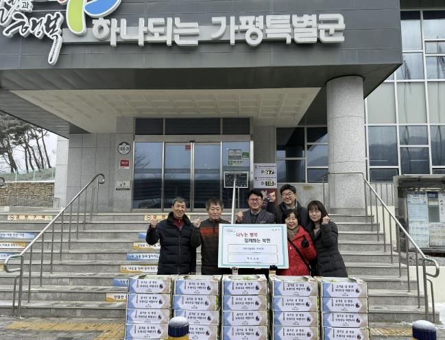 가평 북면 적목교회, 과일세트 40상자 기부