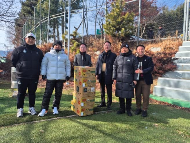 하동군수협, 동계 전지훈련 선수단 찾아 격려