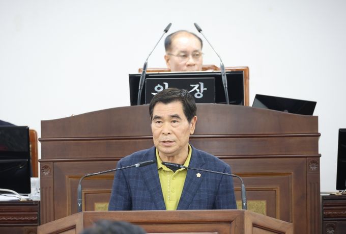 산청군의회 안천원 의원 5분 자유발언