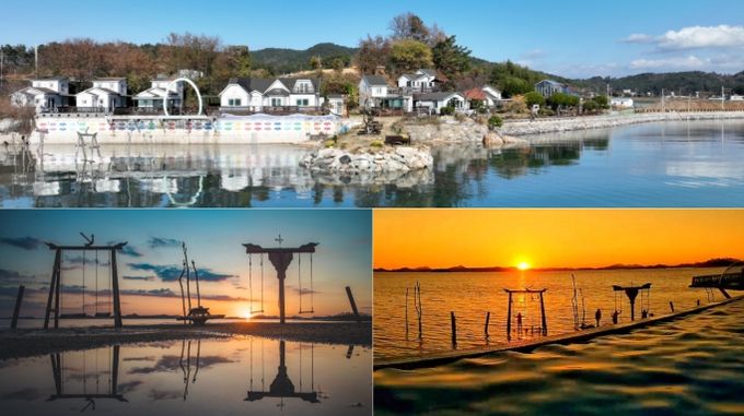 하늘별바다 펜션 전경