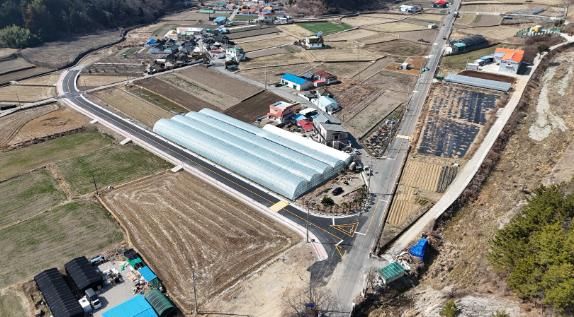 통영시 광도면 대촌마을 우회도로 부분 개통