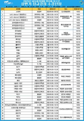 상반기 강좌