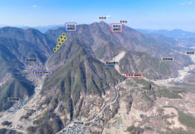 오도산+두무산 양수발전 전경사진