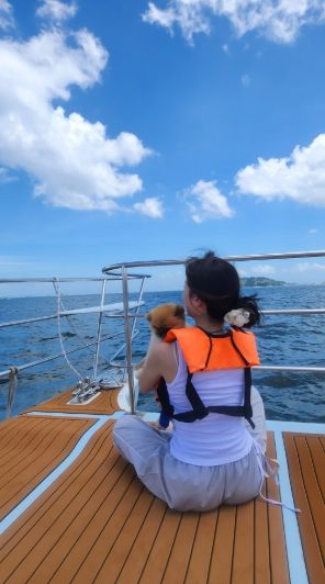 아름다운 거제에서 주인과 잊지 못 할 추억을 만든다멍!