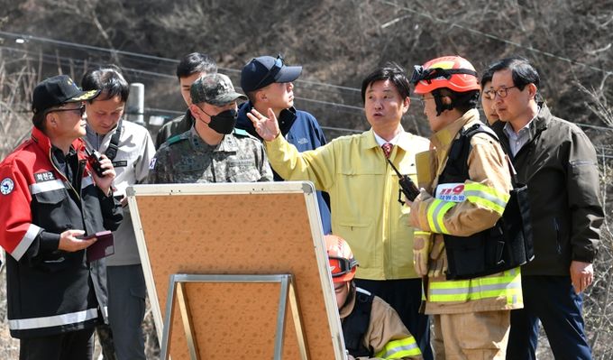 지난 2023년 화천읍 중리에서 발생한 산불현장