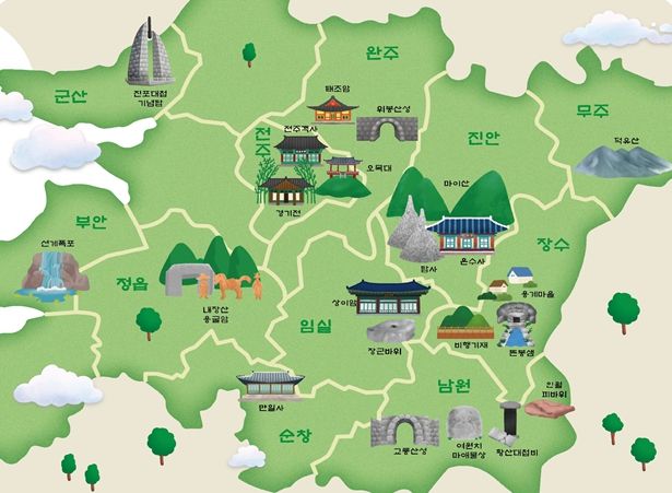 도내 태조 이성계 주요 유적지