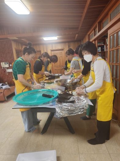 바르게살기운동사천시협의회 하동지역 산불 이재민을 위한 구호물품 지원 방문