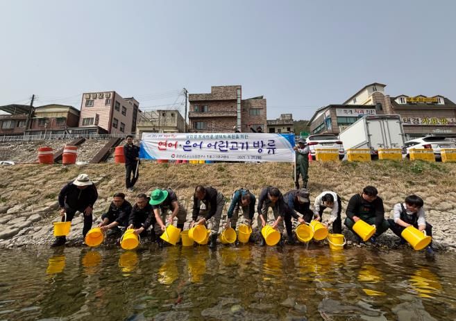 하동군, 화개천에 어린 은어·연어 무상 방류