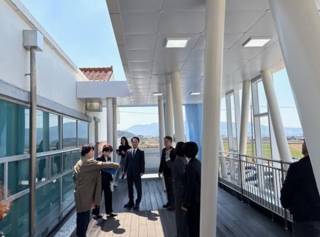 사천시 장애인 국민체육센터 안전대피로 준공